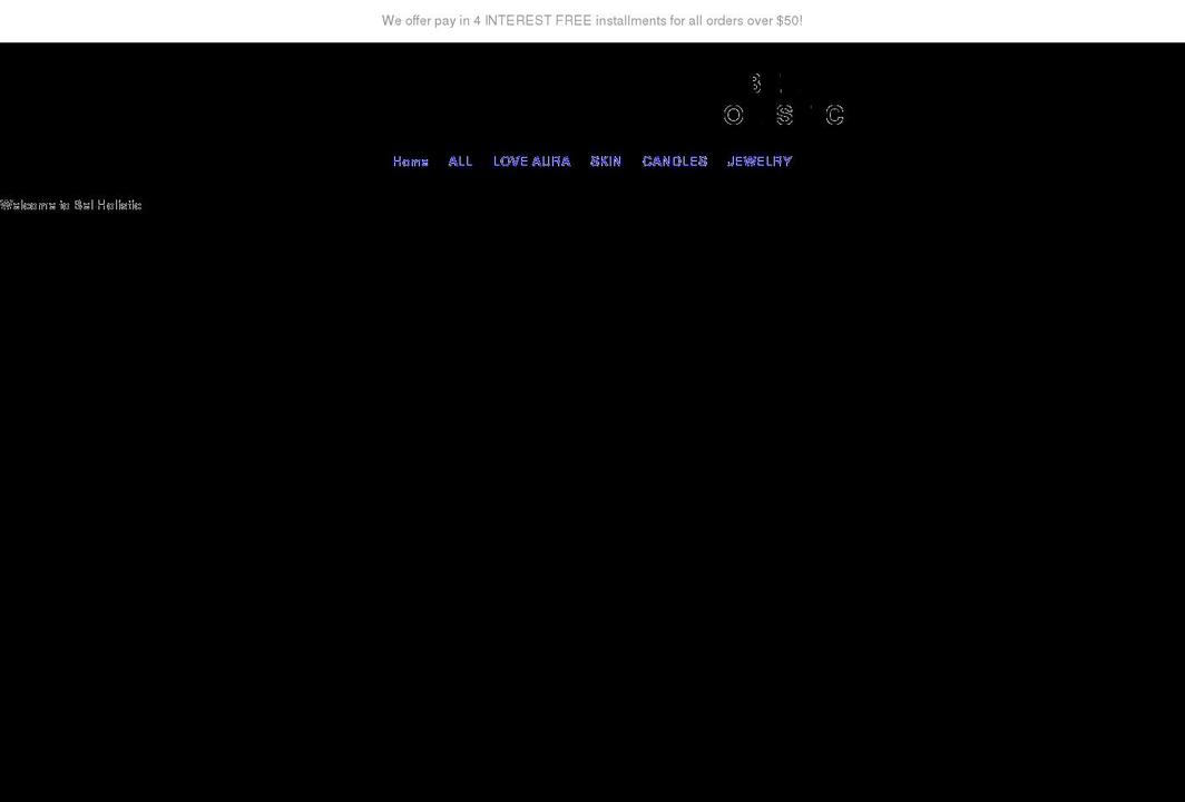 belholistic.com shopify website screenshot
