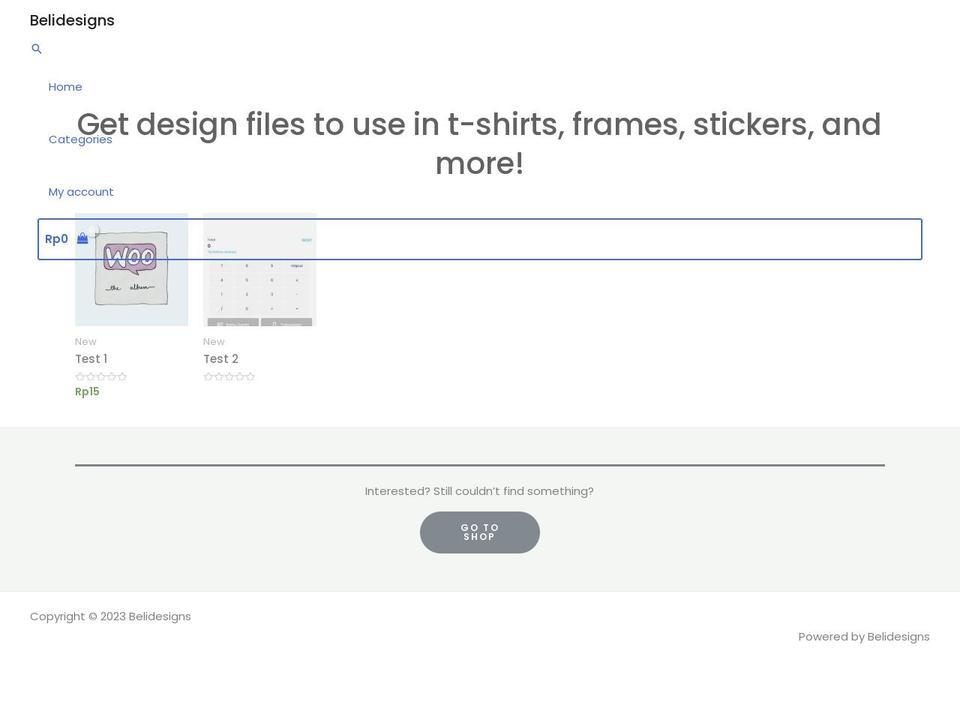 belidesigns.com — Shopify storefront screenshot