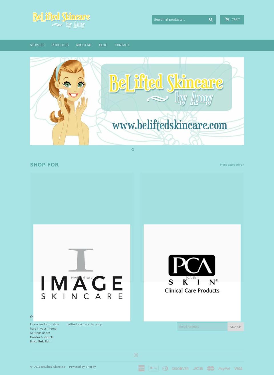 beliftedskincare.com — Shopify storefront screenshot