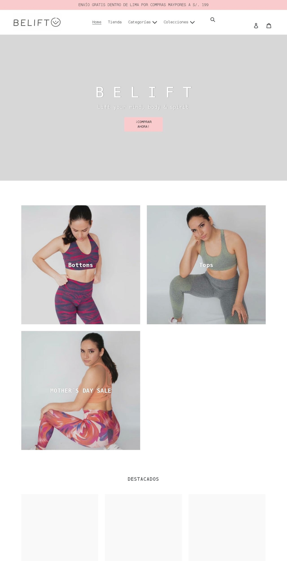 beliftfitness.com shopify website screenshot