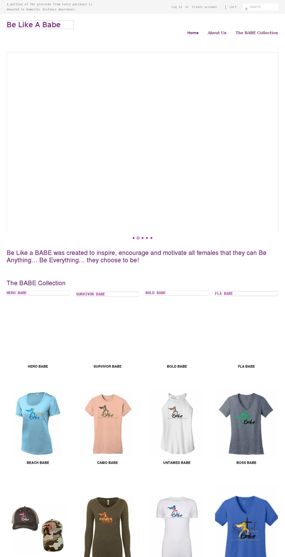 belikeababe.com shopify website screenshot