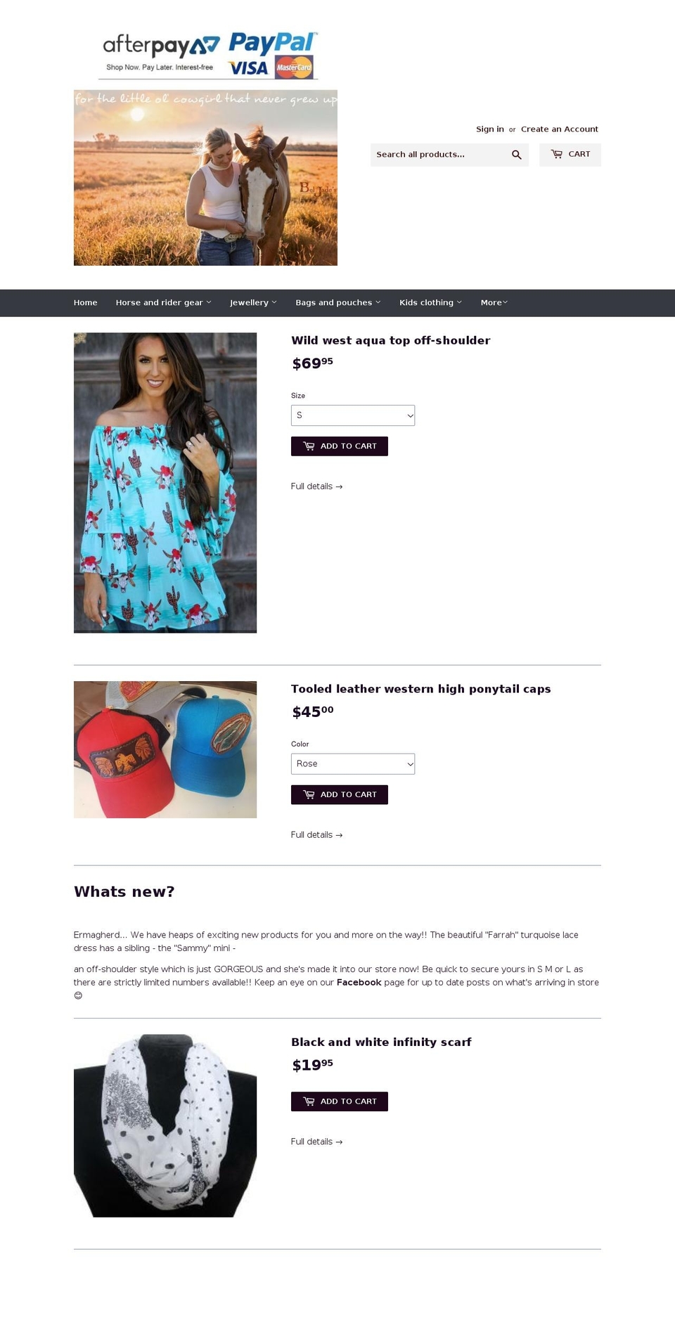 beljades.com — Shopify storefront screenshot