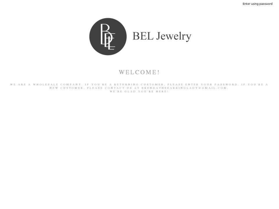 beljewelry.com shopify website screenshot