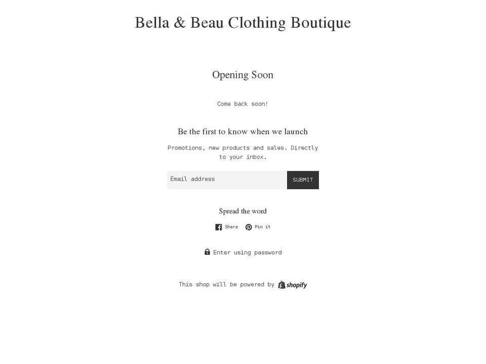 bella-beau-clothing-boutique.myshopify.com shopify website screenshot