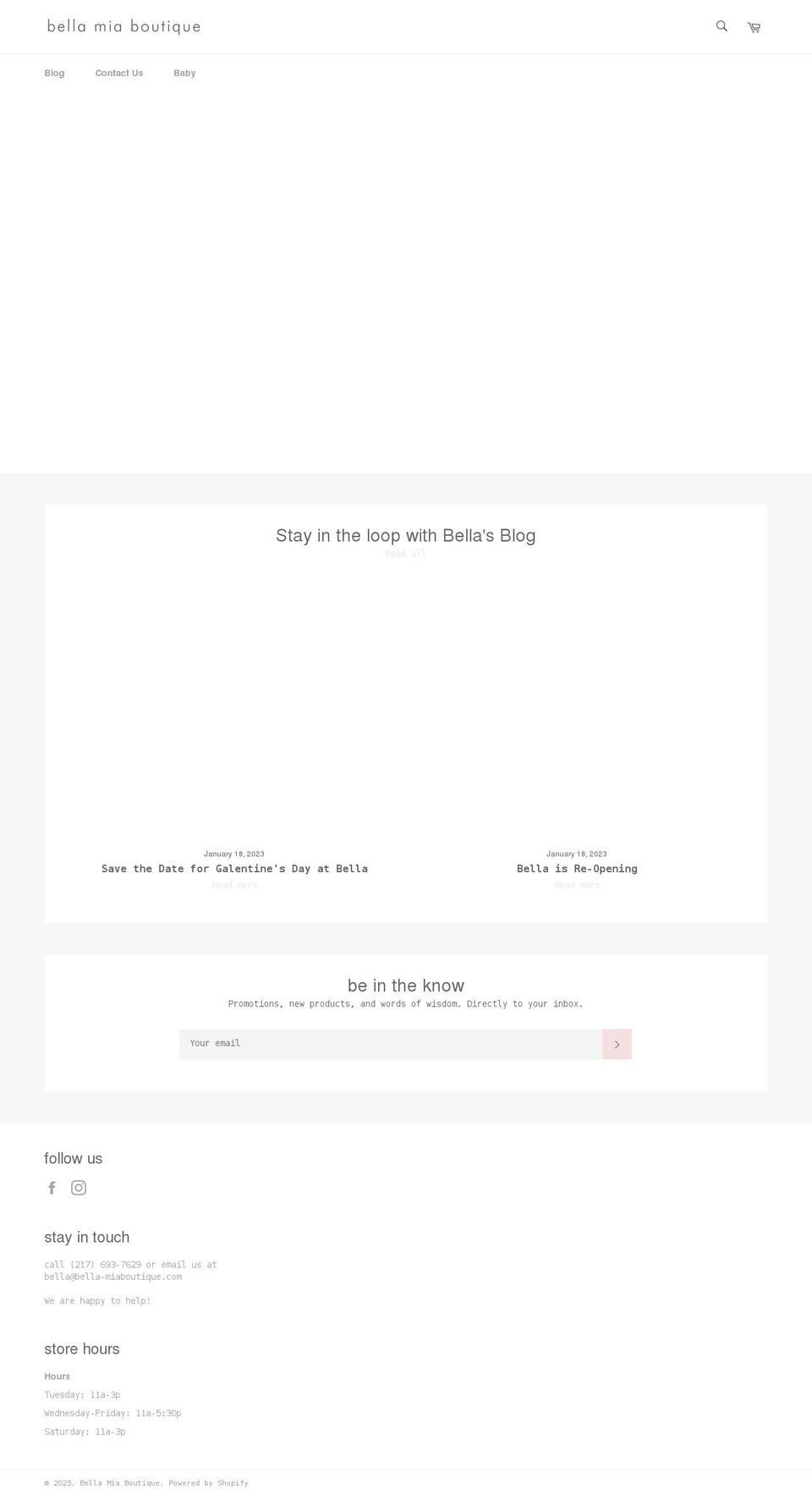 bella-miaboutique.com shopify website screenshot