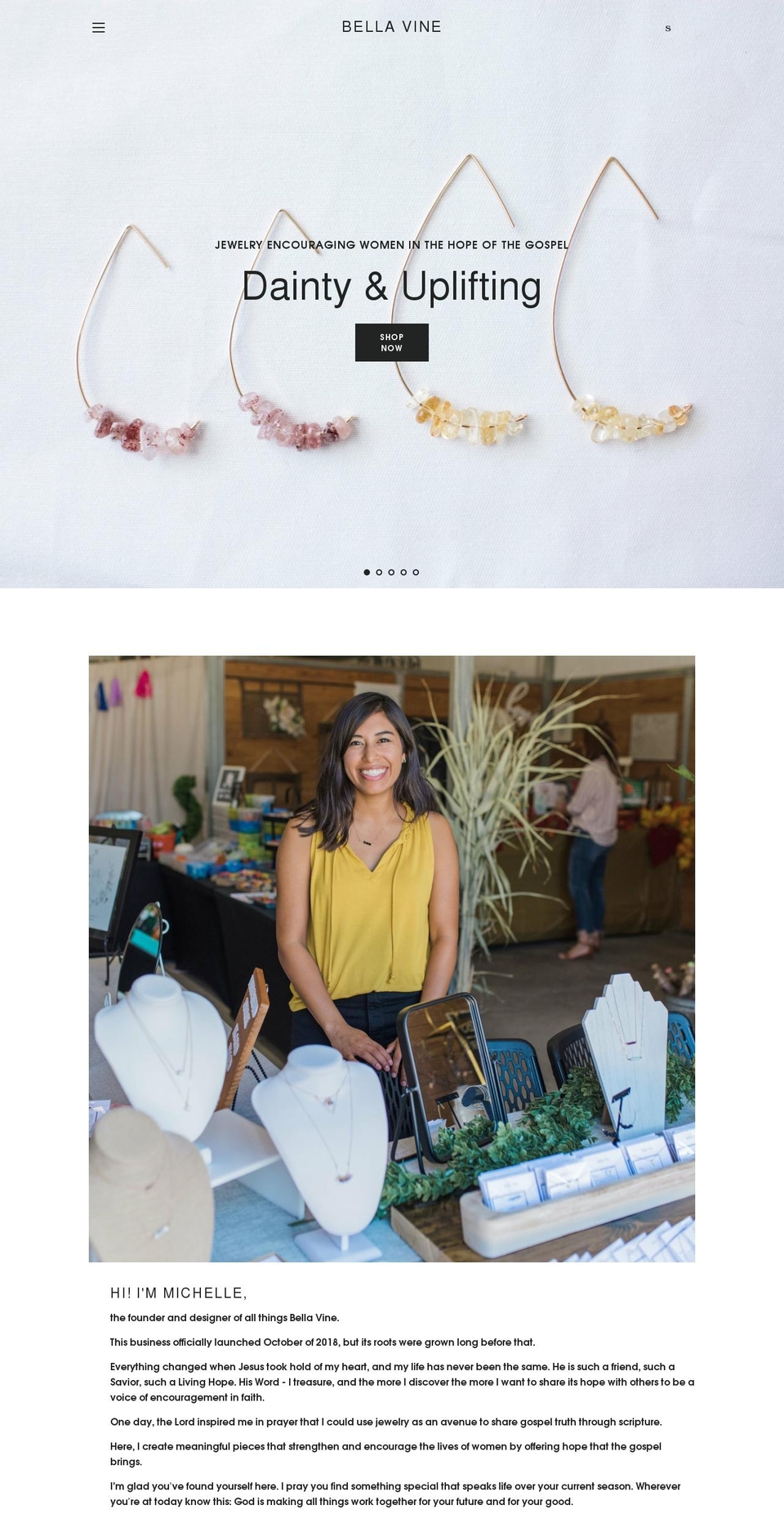 bella-vine.com shopify website screenshot