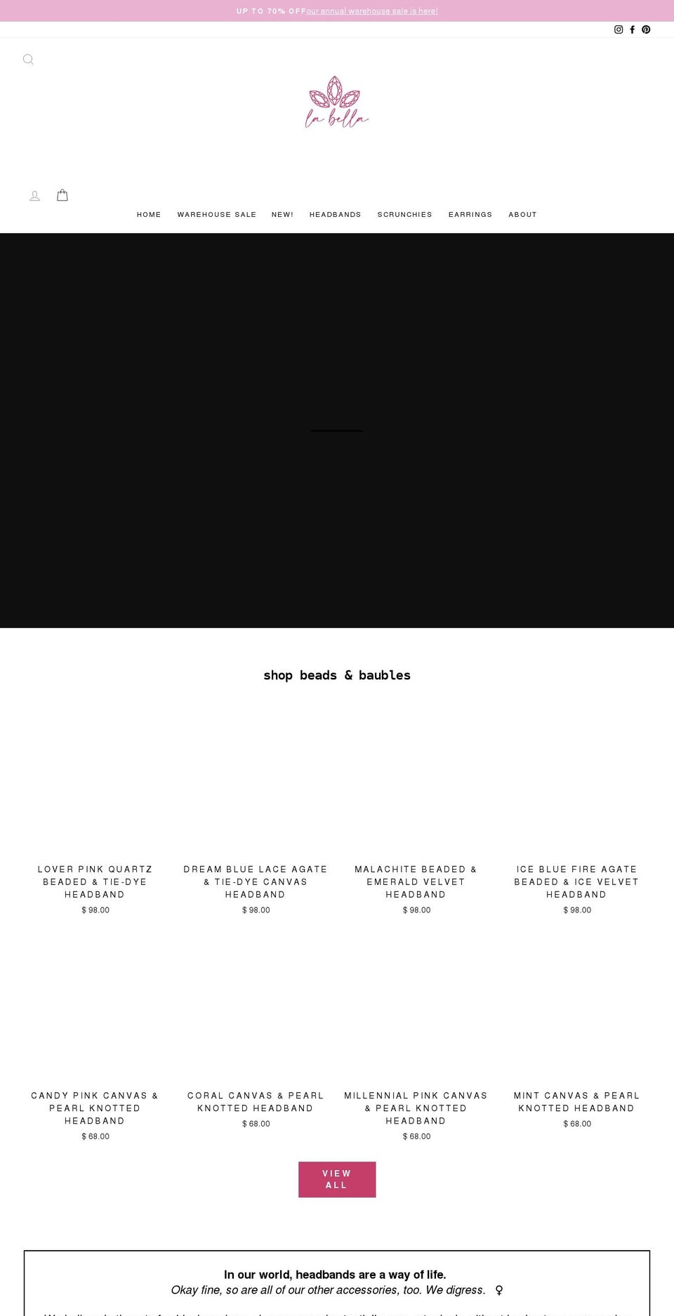 bella.shop shopify website screenshot