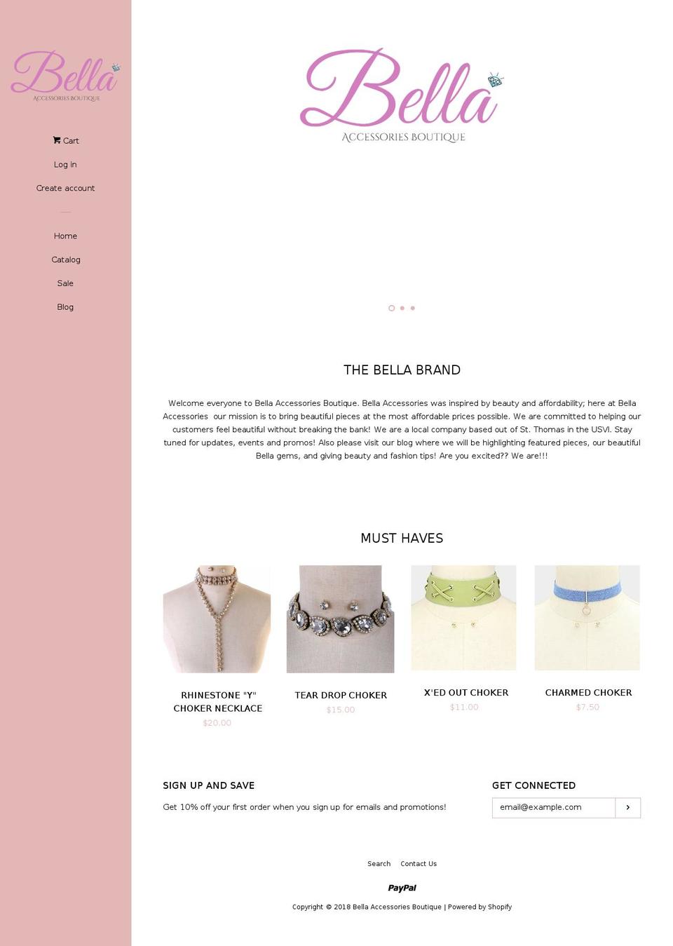 bellaab.com — Shopify storefront screenshot