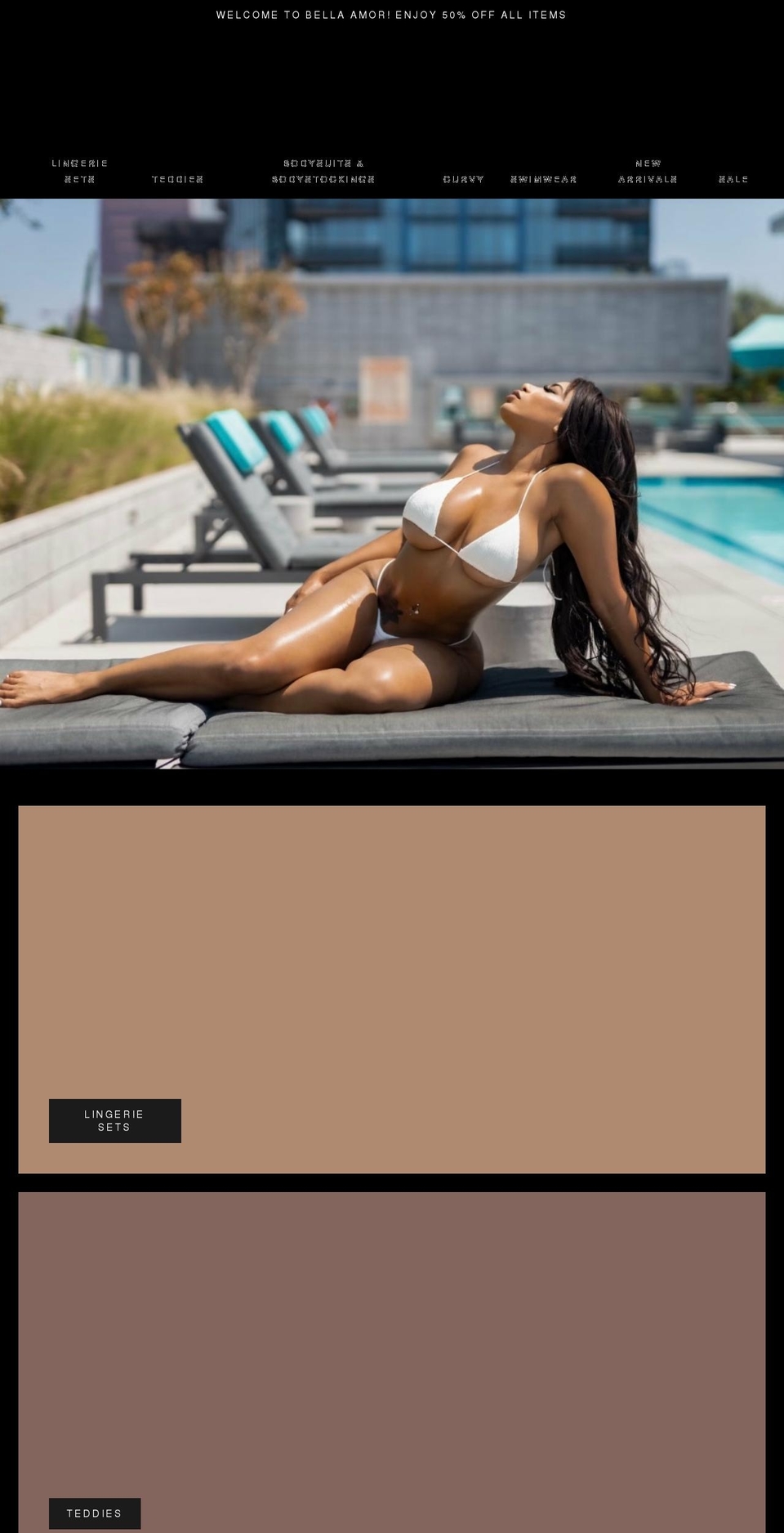 bellaamorintimates.com shopify website screenshot