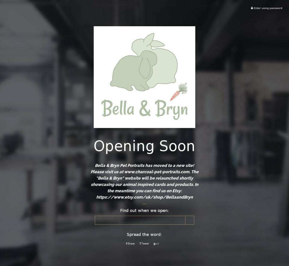 bellaandbryn.co.uk shopify website screenshot