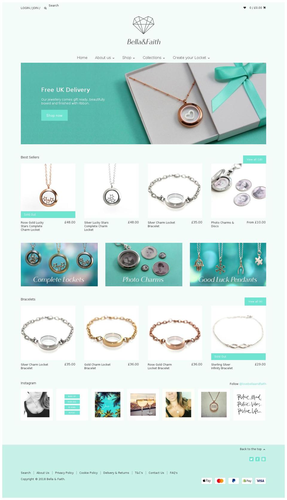 bellaandfaith.com — Shopify storefront screenshot
