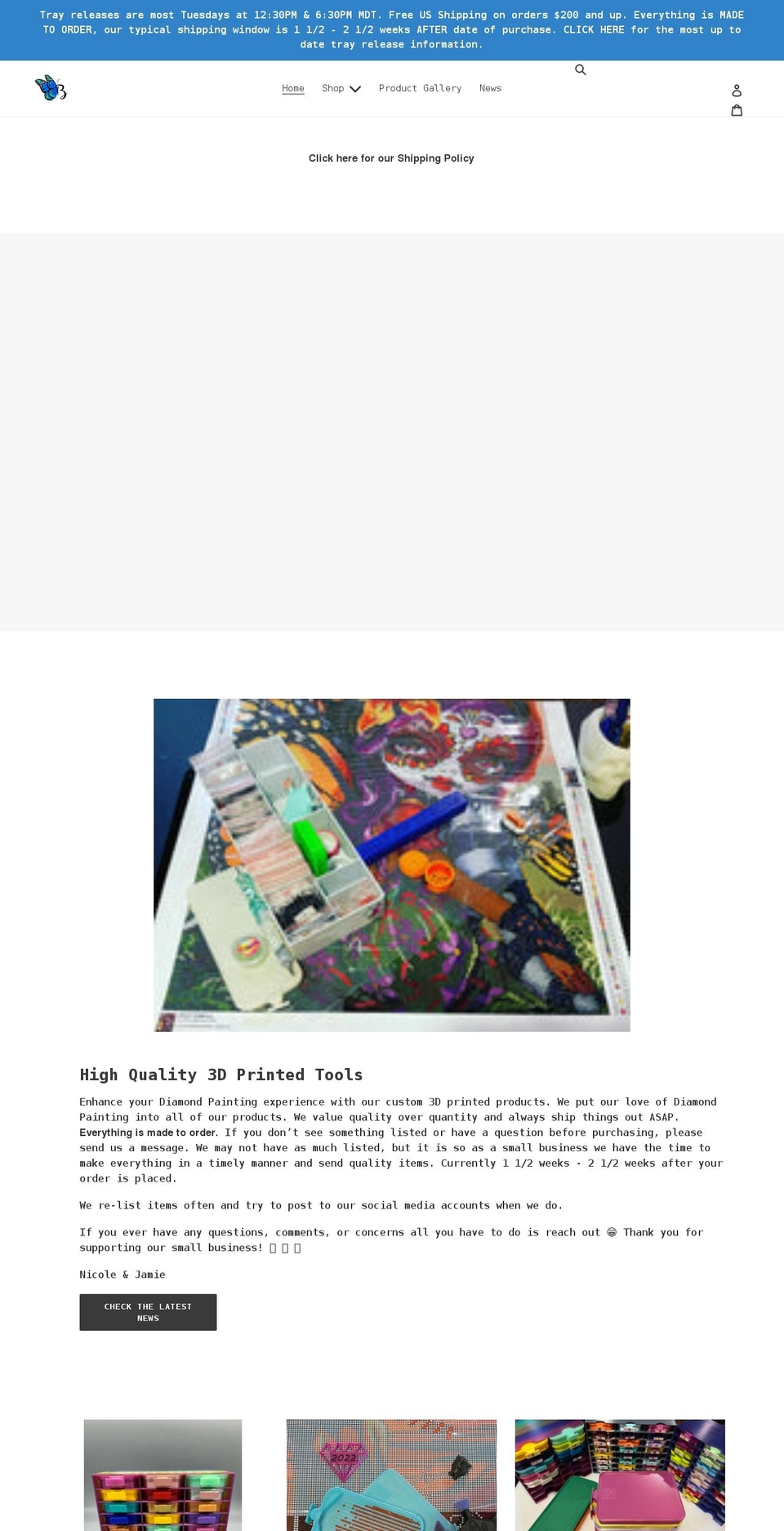 bellaartdenicole.com shopify website screenshot