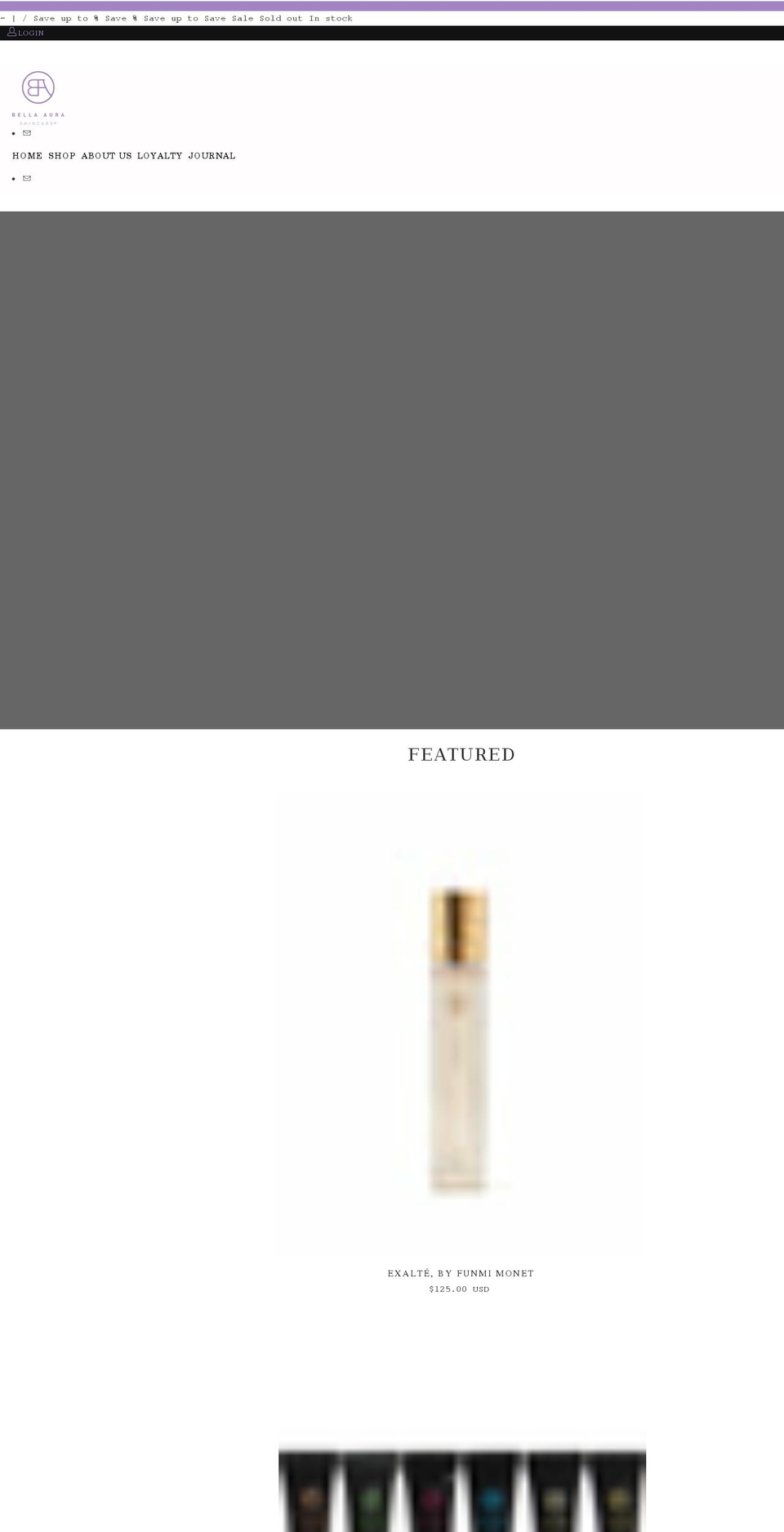 bellaaura.com shopify website screenshot