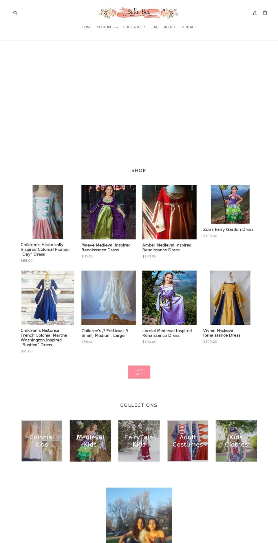 bellabeeclothing.com — Shopify storefront screenshot