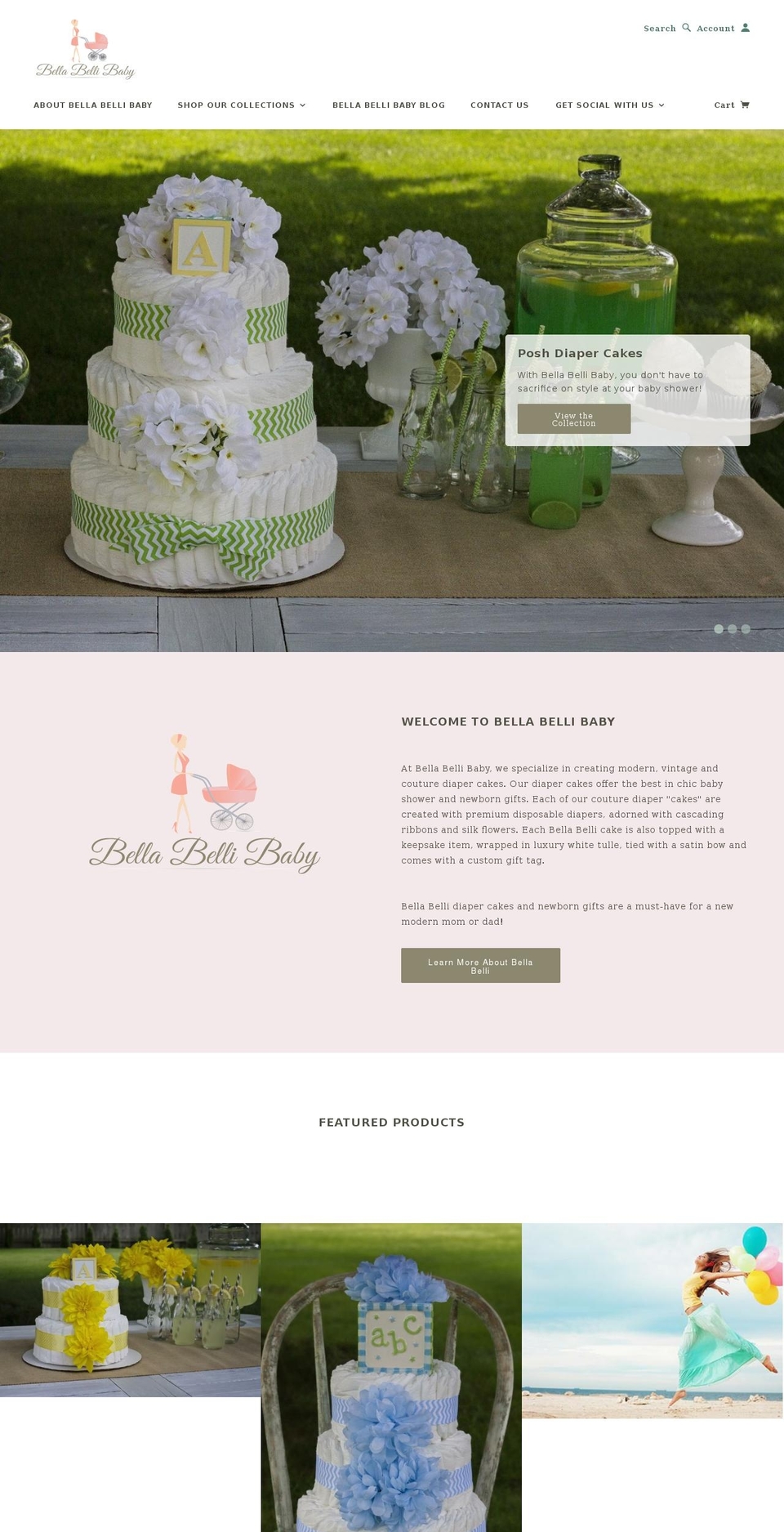 Bella Belli Baby by Inspiration Studio Designs Shopify theme site example bellabellibaby.com