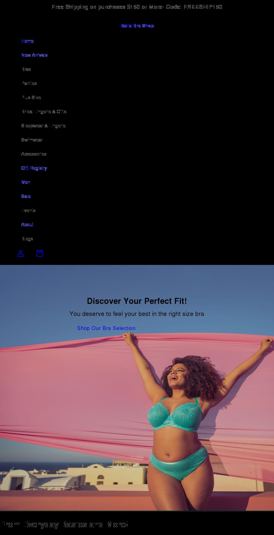 bellabrashop.com shopify website screenshot