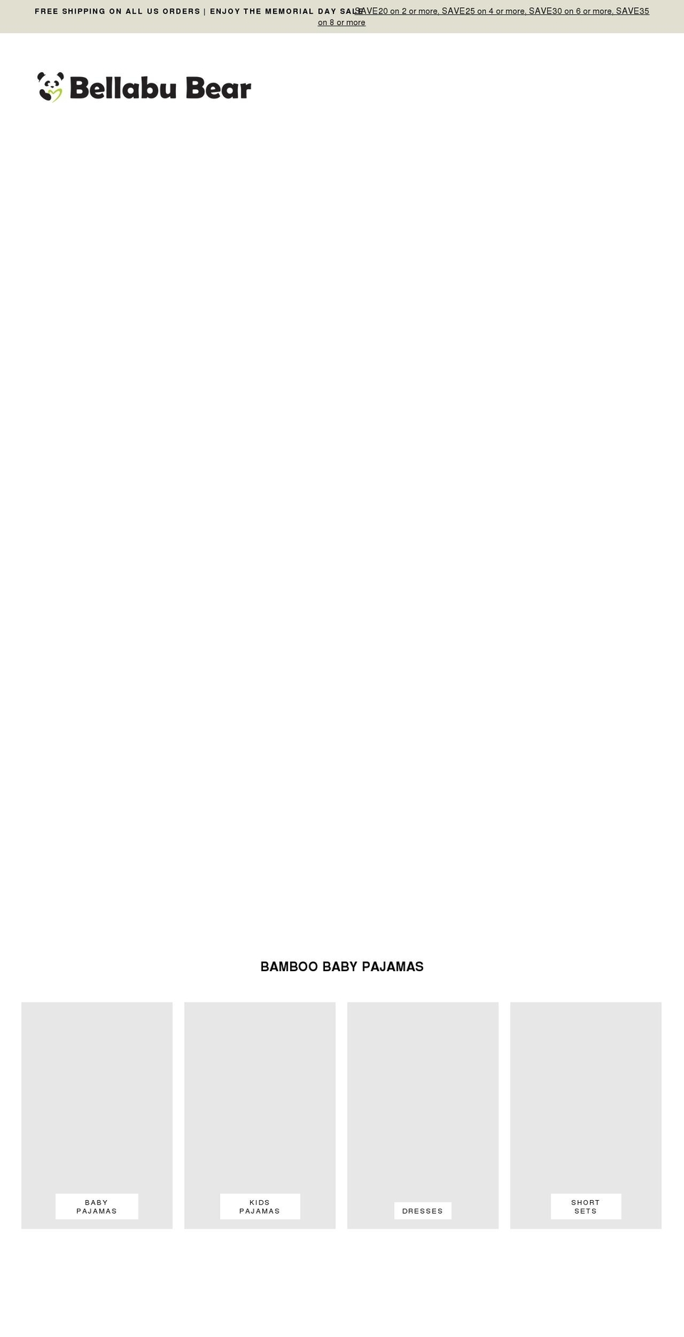 bellabubear.com shopify website screenshot