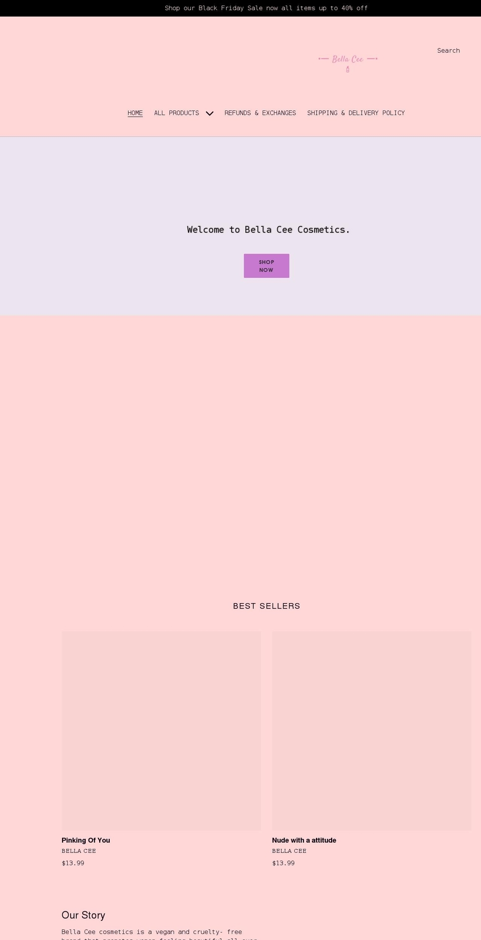 bellaceeco.com shopify website screenshot