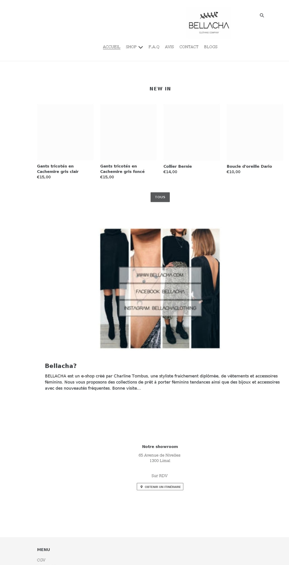 bellacha.com shopify website screenshot