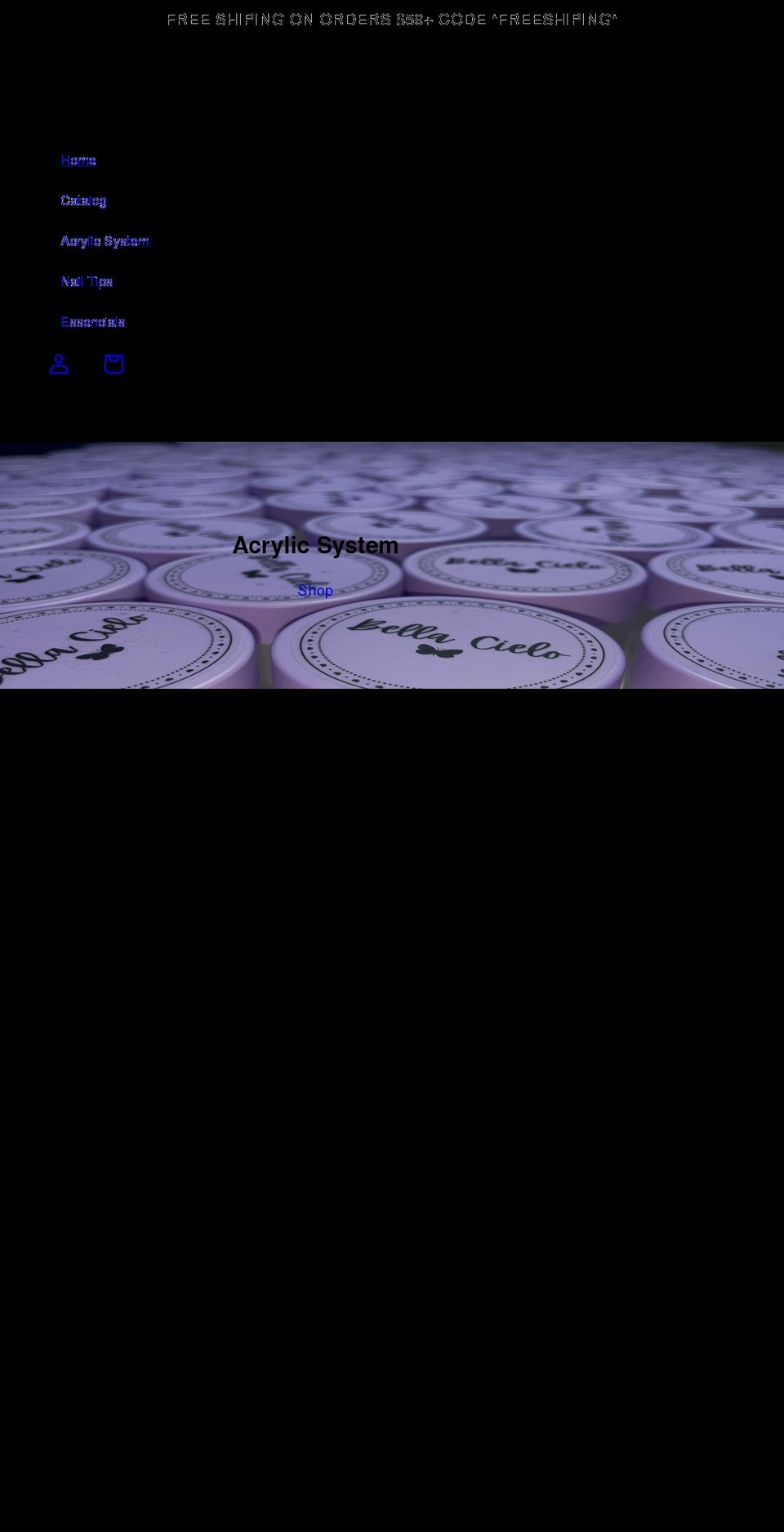 bellacielonailsupply.com shopify website screenshot