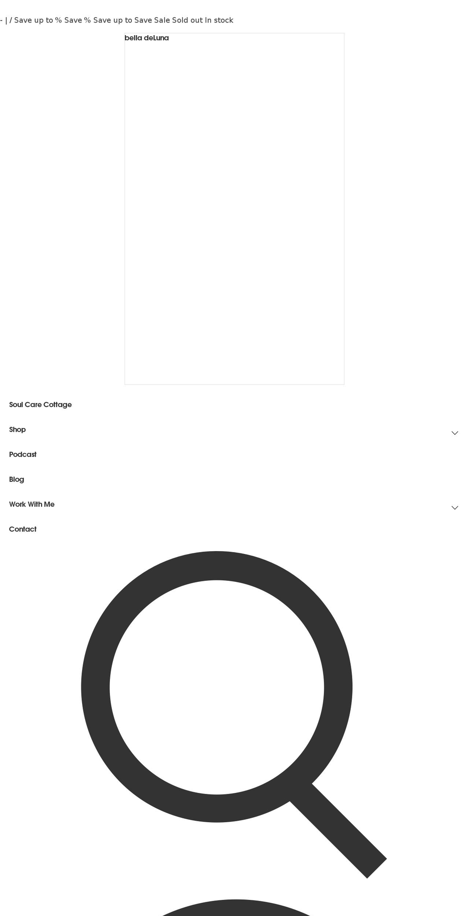 belladeluna.com shopify website screenshot