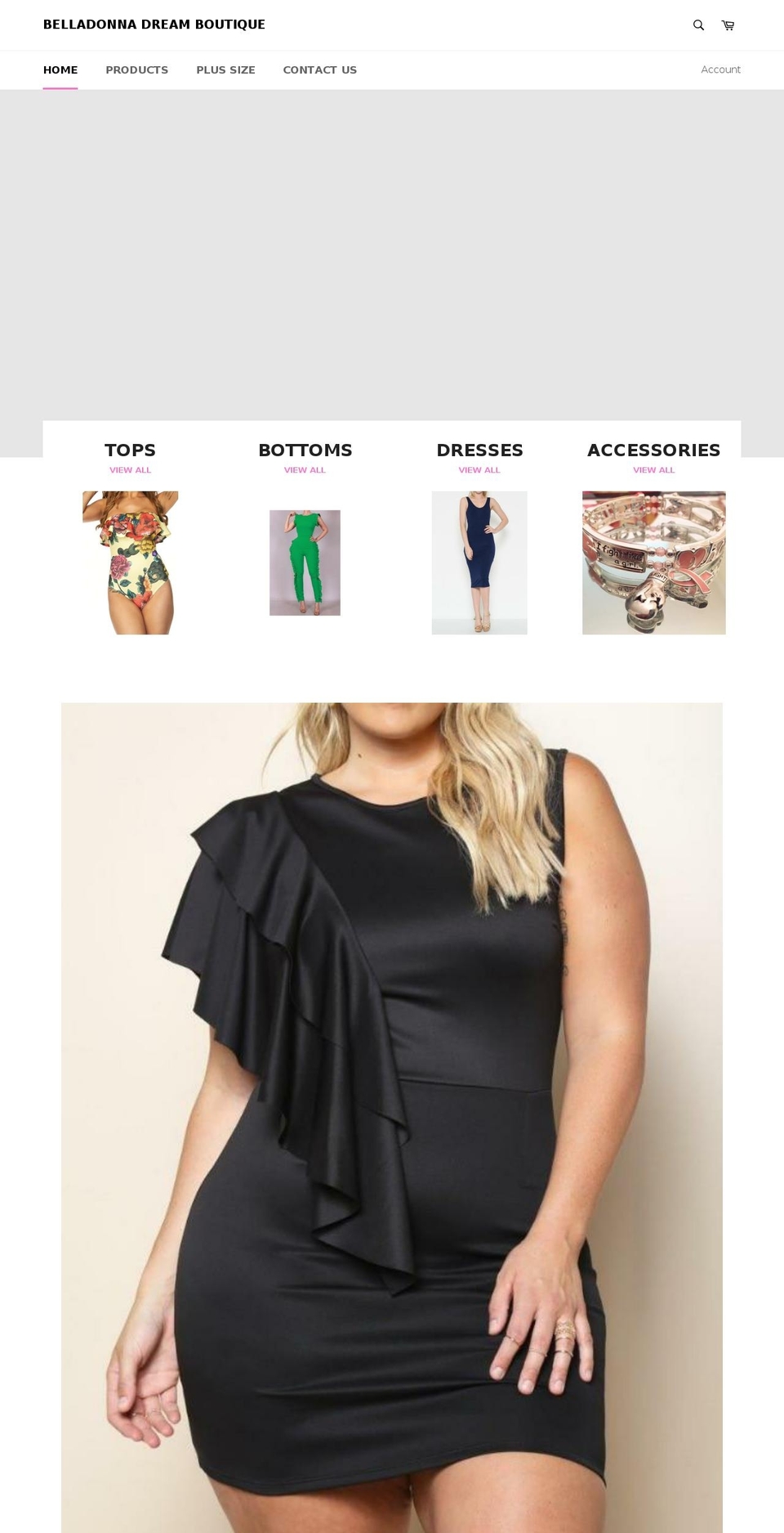 belladonnadream.com — Shopify storefront screenshot