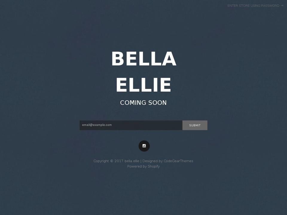 bellaellie.com — Shopify storefront screenshot
