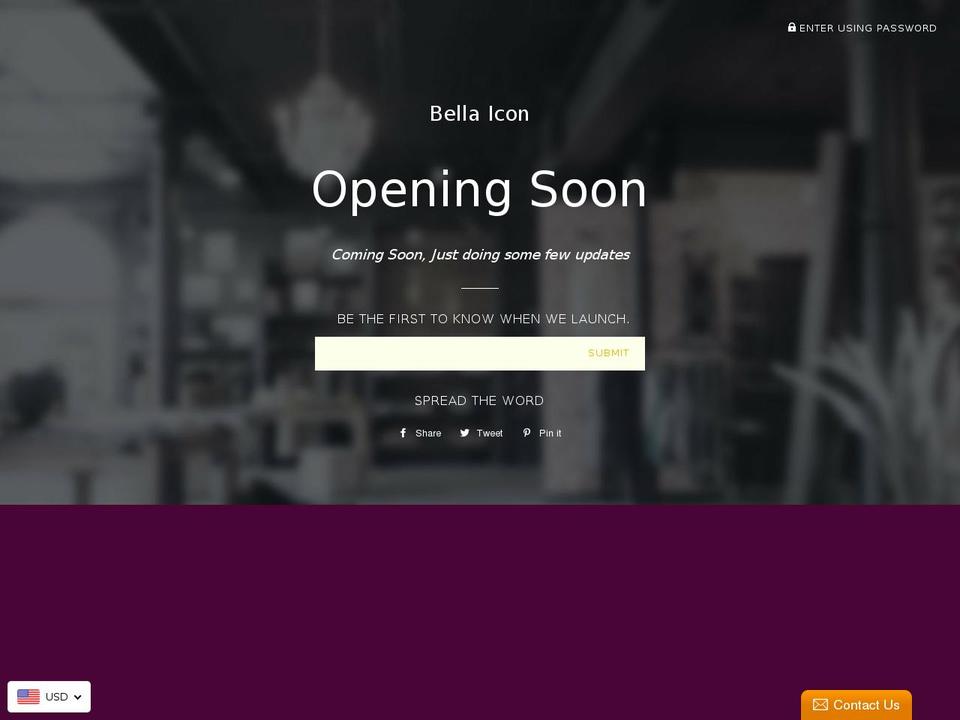 bellaicon.com — Shopify storefront screenshot