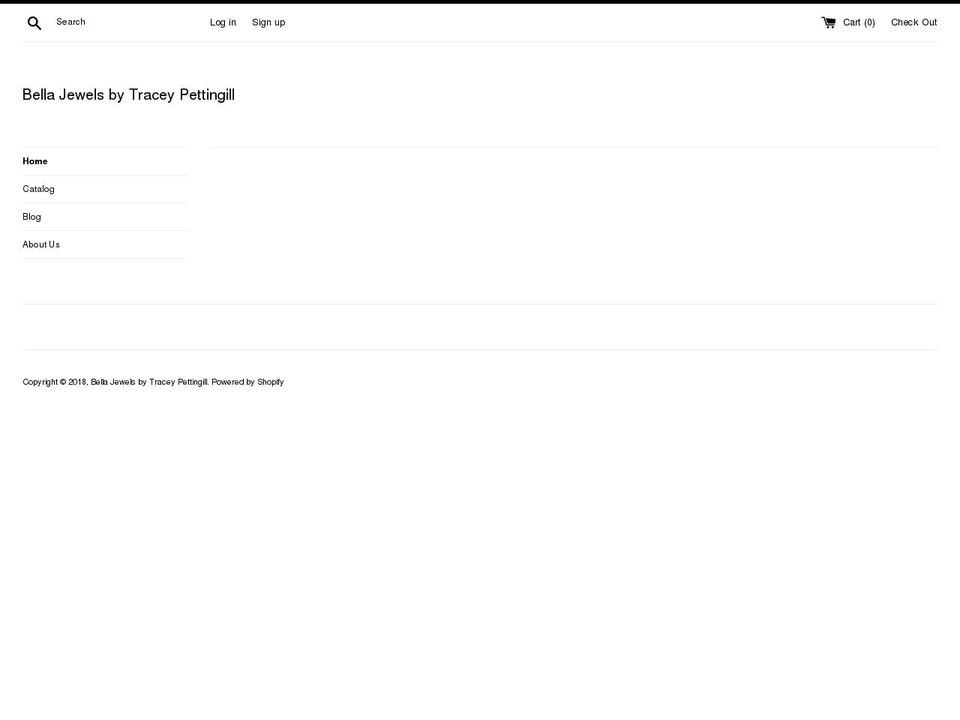 bellajewels.net shopify website screenshot