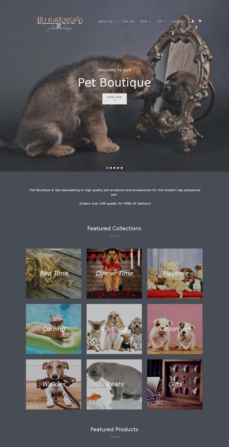bellajojos.com shopify website screenshot