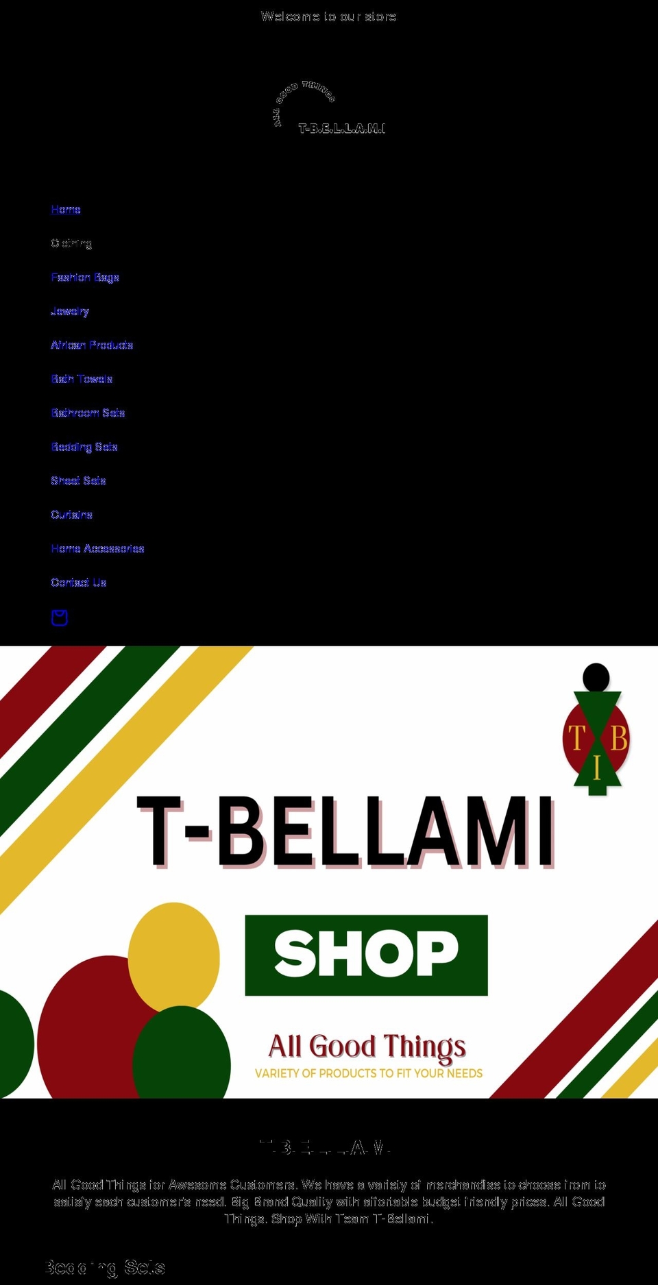 bellami.org shopify website screenshot