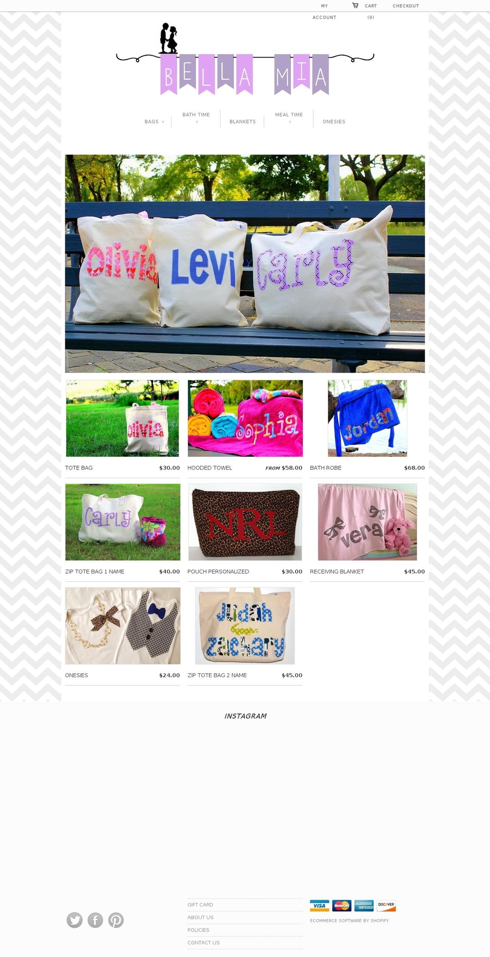 bellamiadesignco.com shopify website screenshot