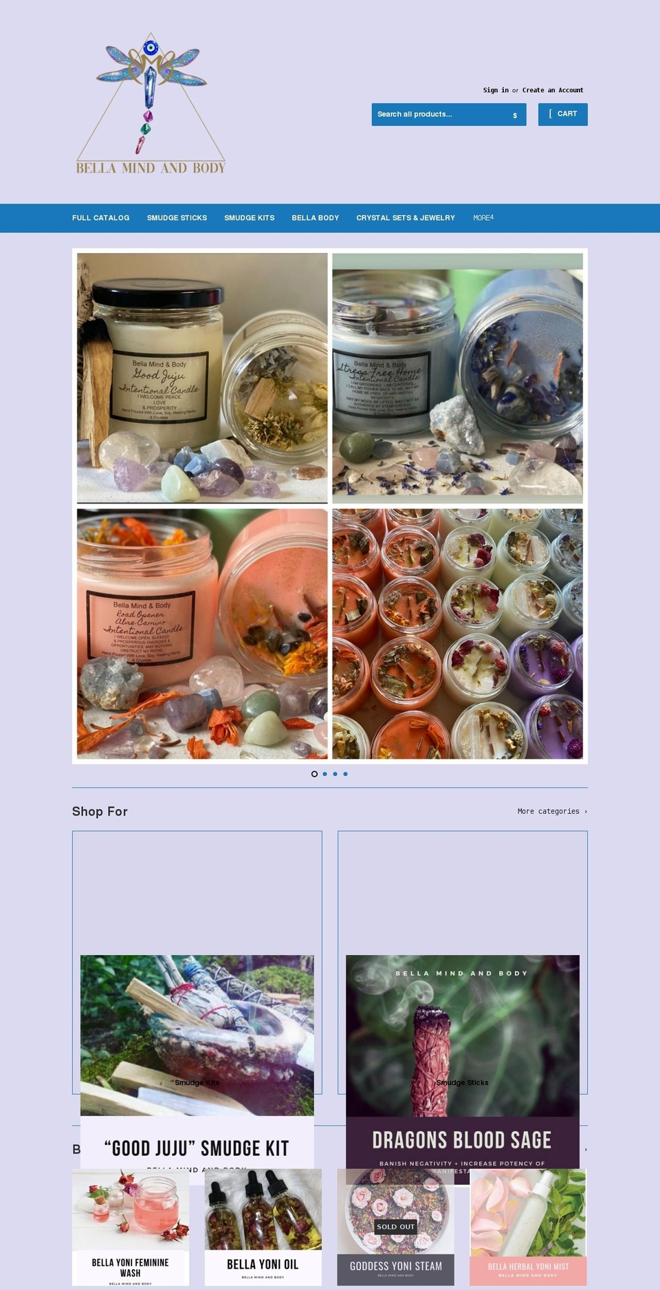 bellamindandbody.com shopify website screenshot
