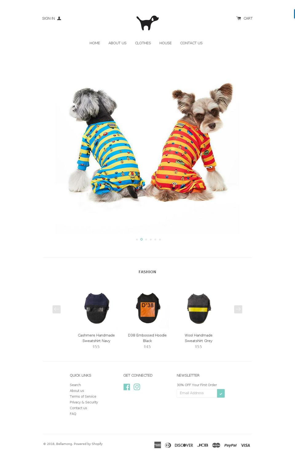 bellamong.com — Shopify storefront screenshot