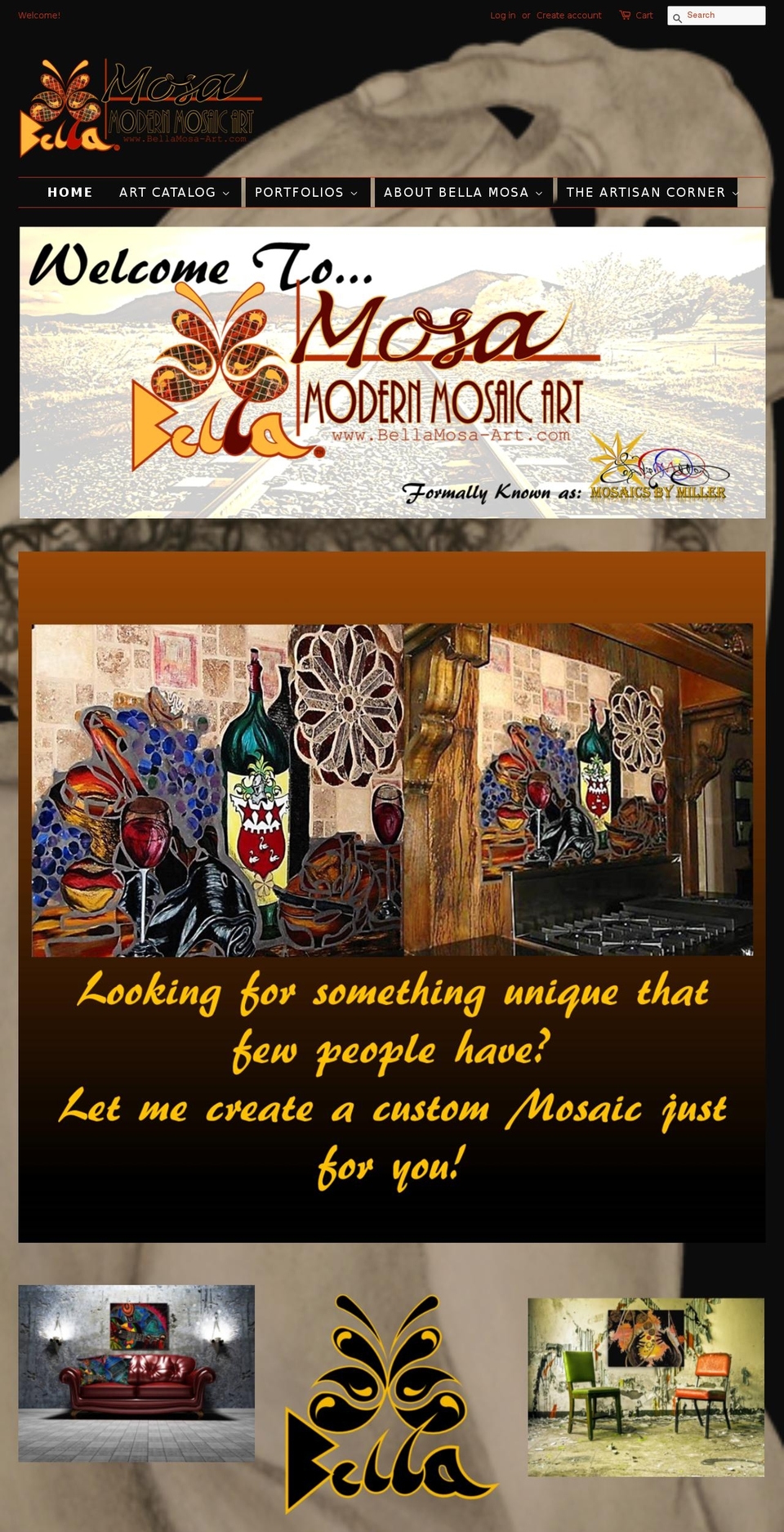 bellamosa-art.com — Shopify storefront screenshot