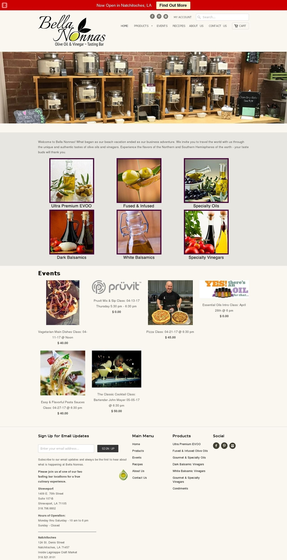 bellanonnasoils.com shopify website screenshot