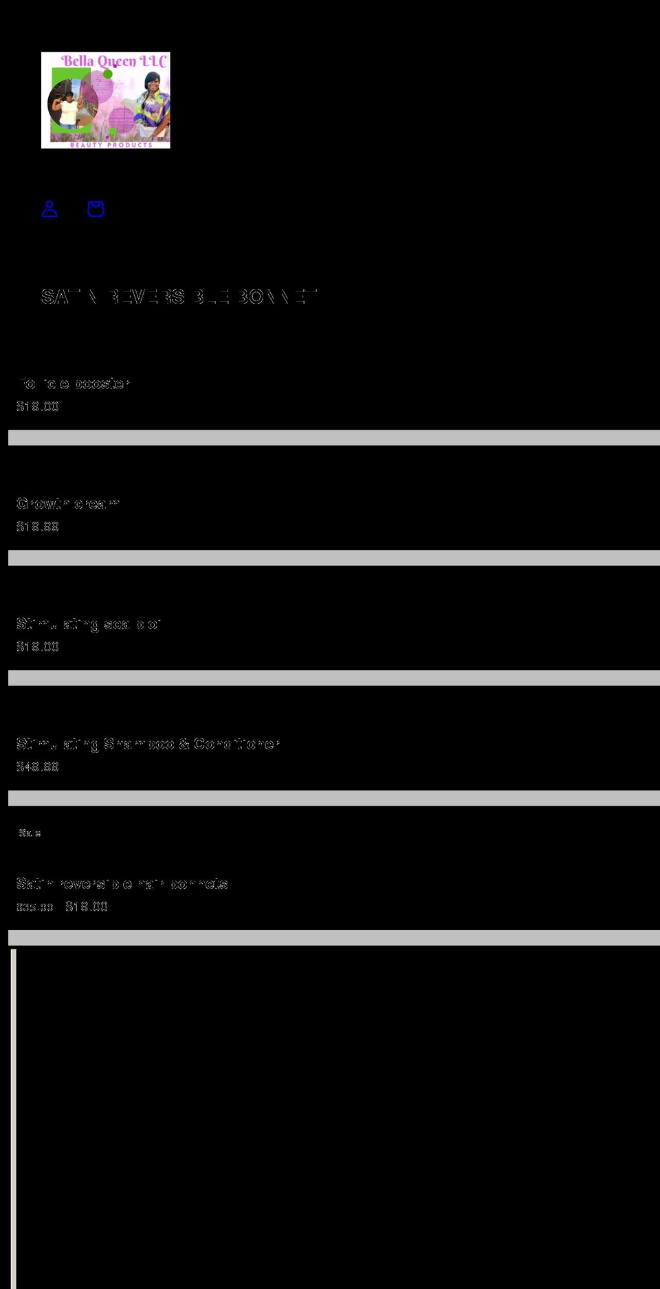 bellaqueen.net shopify website screenshot