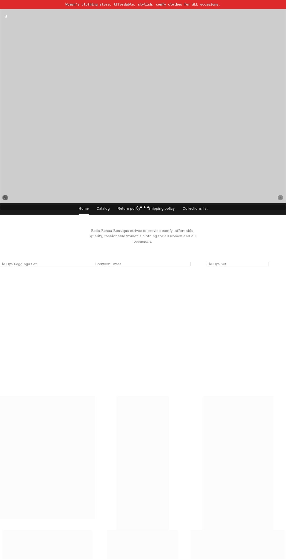 bellareneaboutique.com shopify website screenshot
