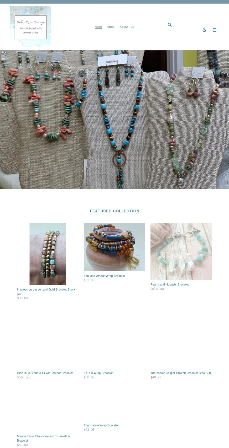bellarosacottage.com shopify website screenshot