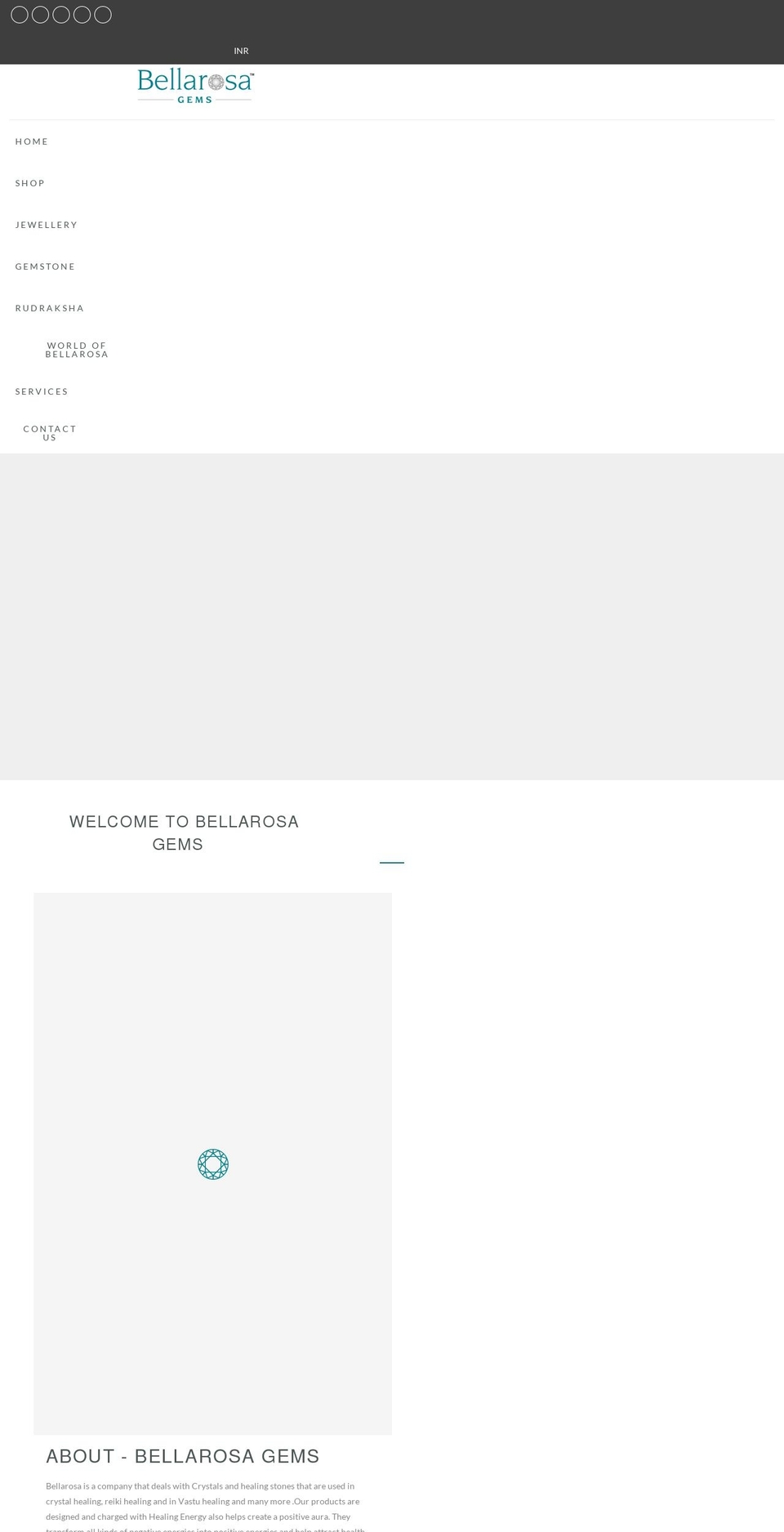 bellarosagems.com shopify website screenshot