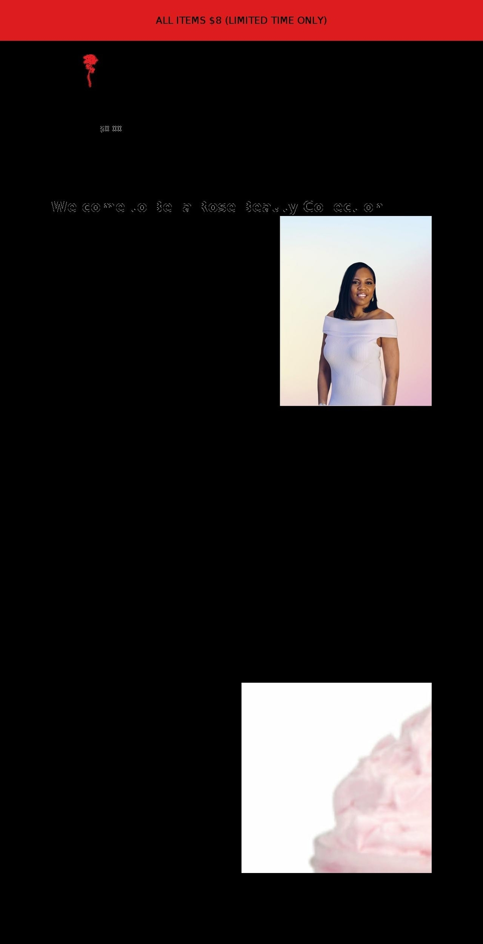 bellarosebeautycollection.com shopify website screenshot