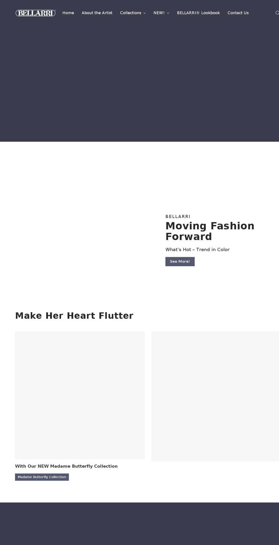 bellarri.com shopify website screenshot