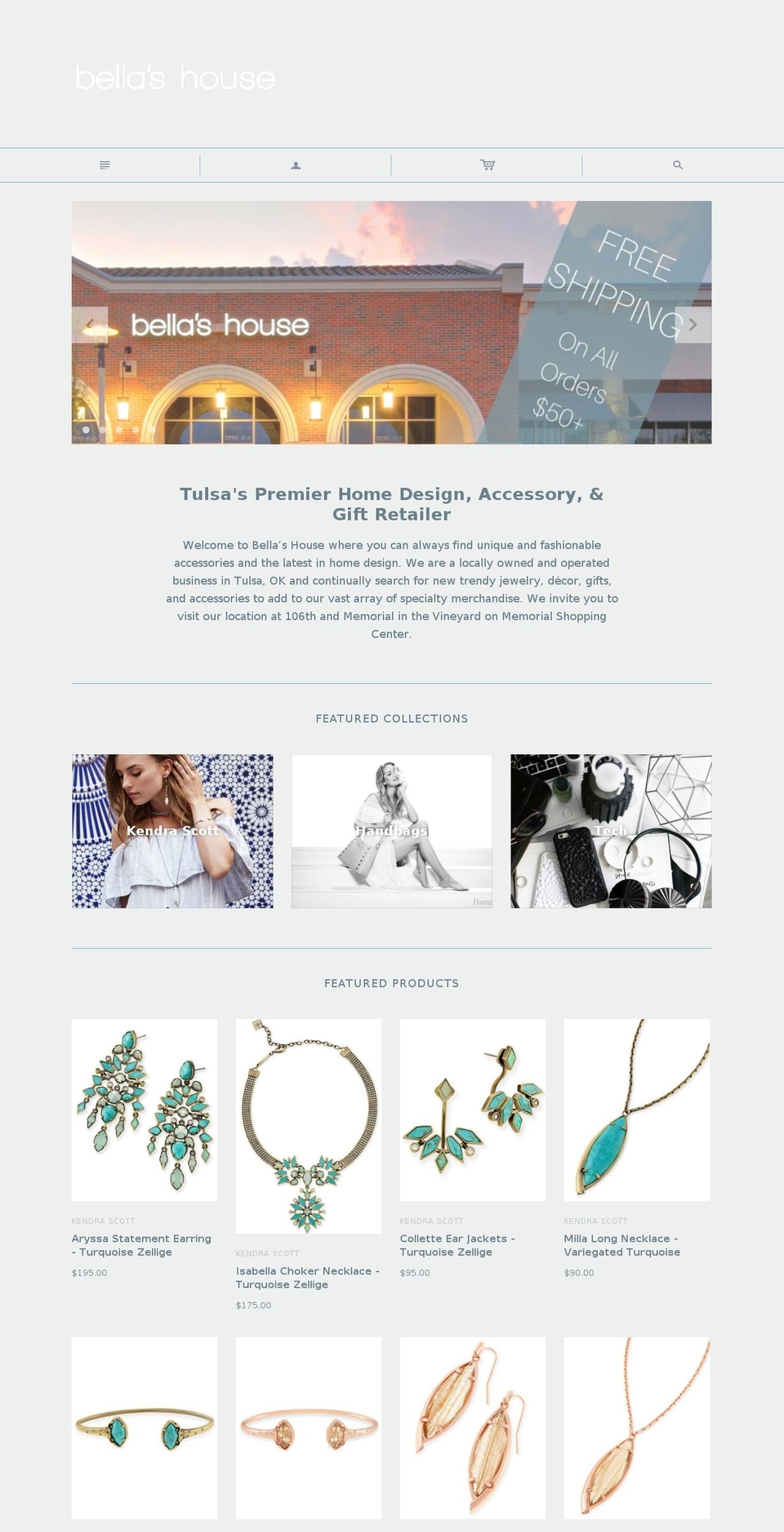 bellas-house.com shopify website screenshot