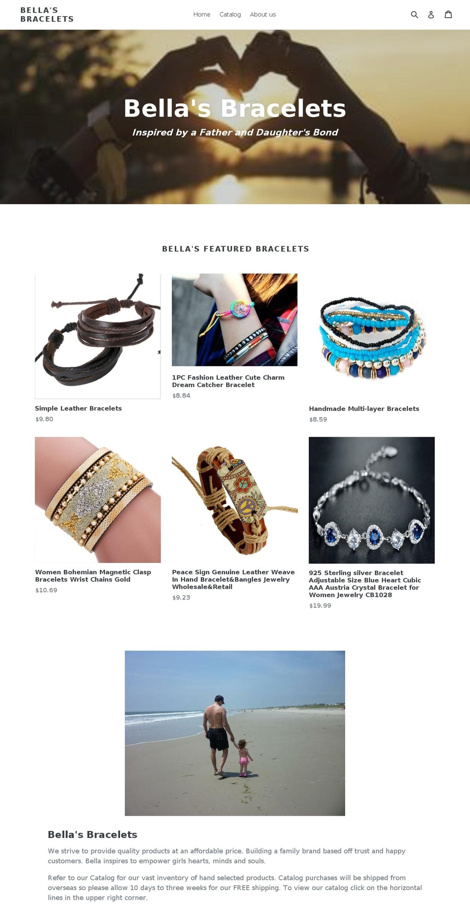 bellasbracelets.com — Shopify storefront screenshot