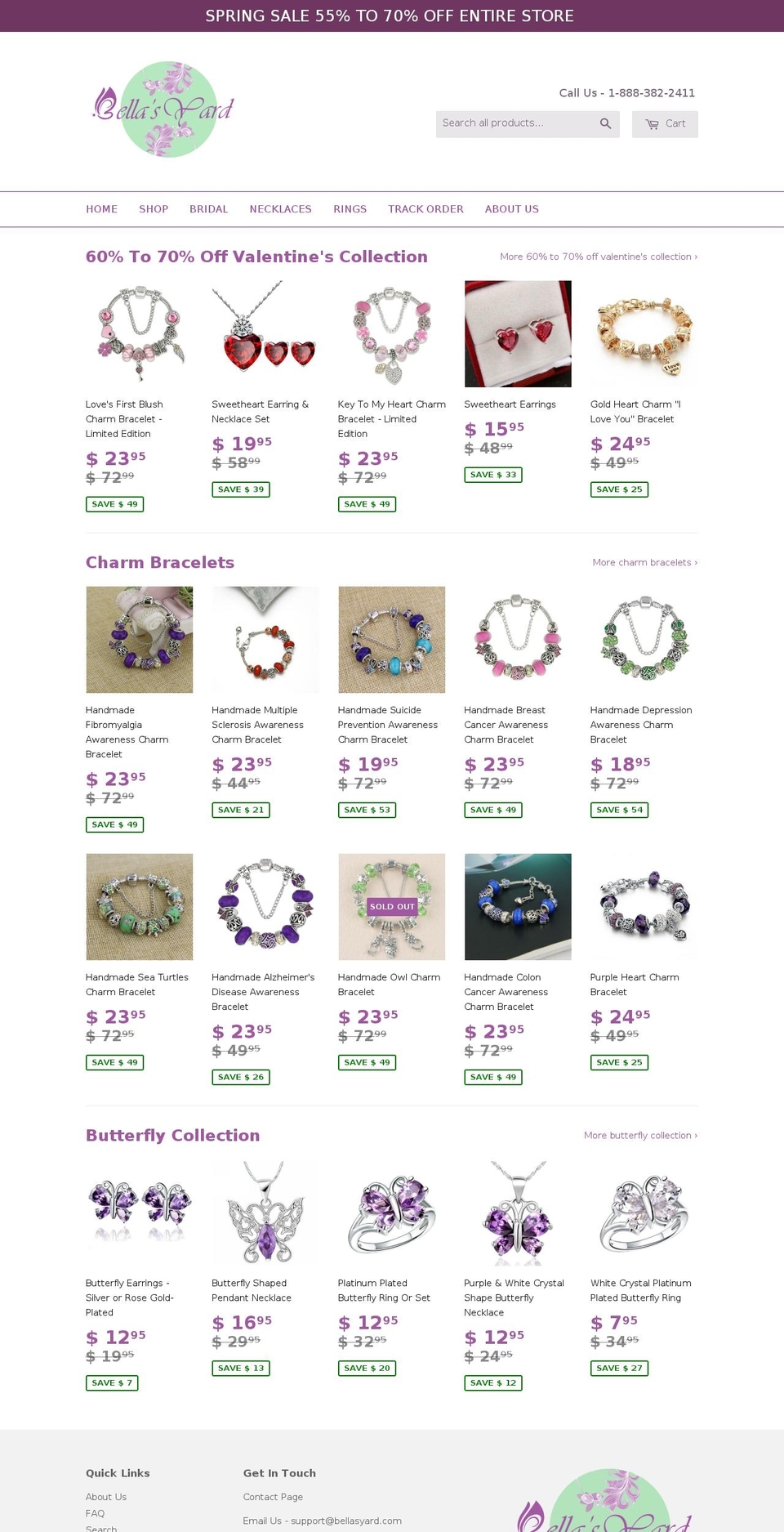 bellasyard.com shopify website screenshot