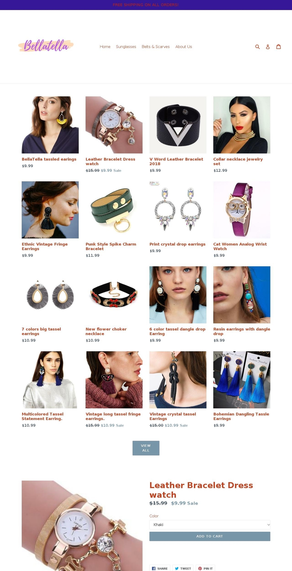 bellatella.com — Shopify storefront screenshot