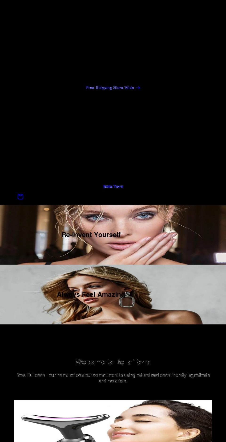 bellaterrabeauty.com shopify website screenshot