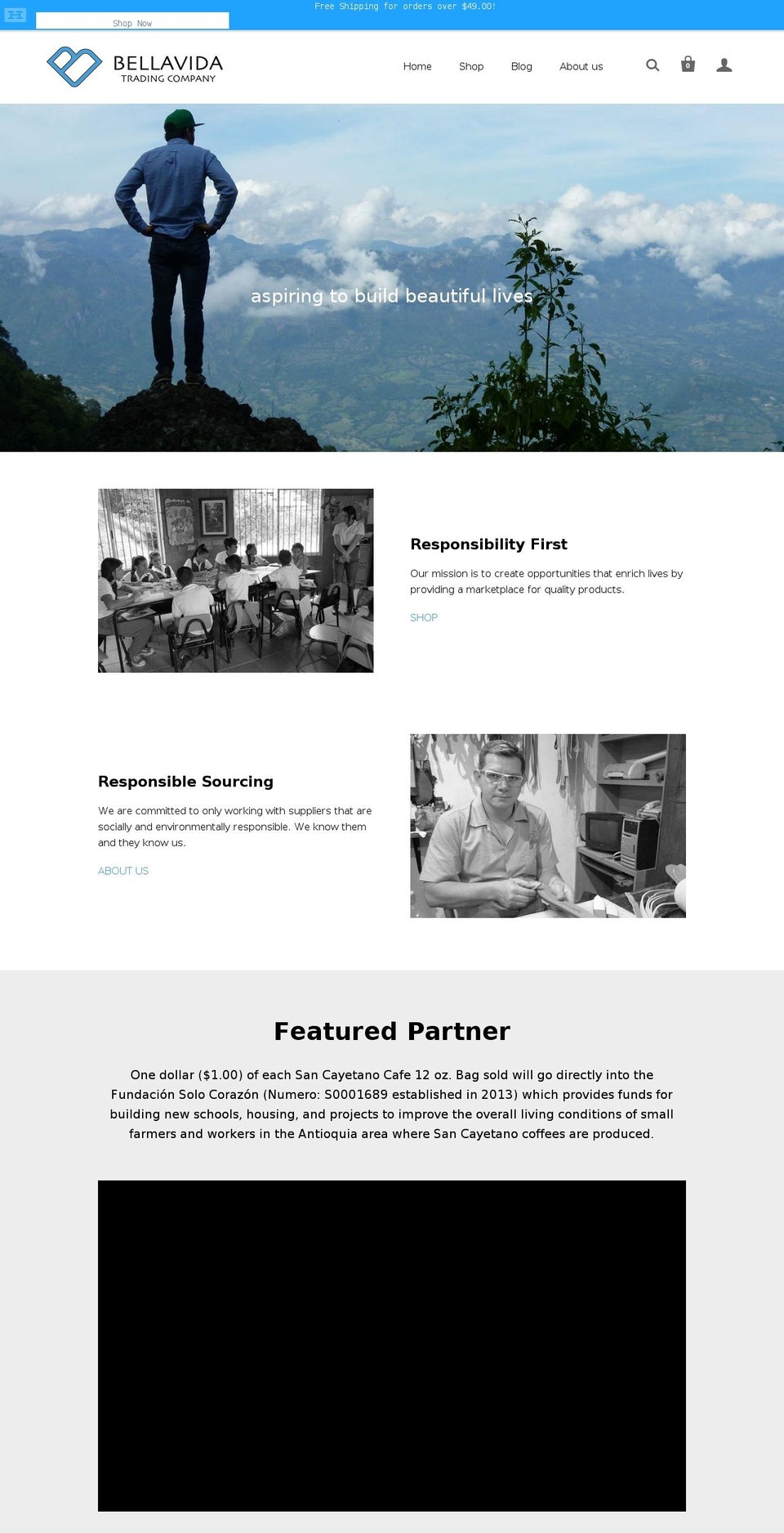 bellavidatrading.com — Shopify storefront screenshot
