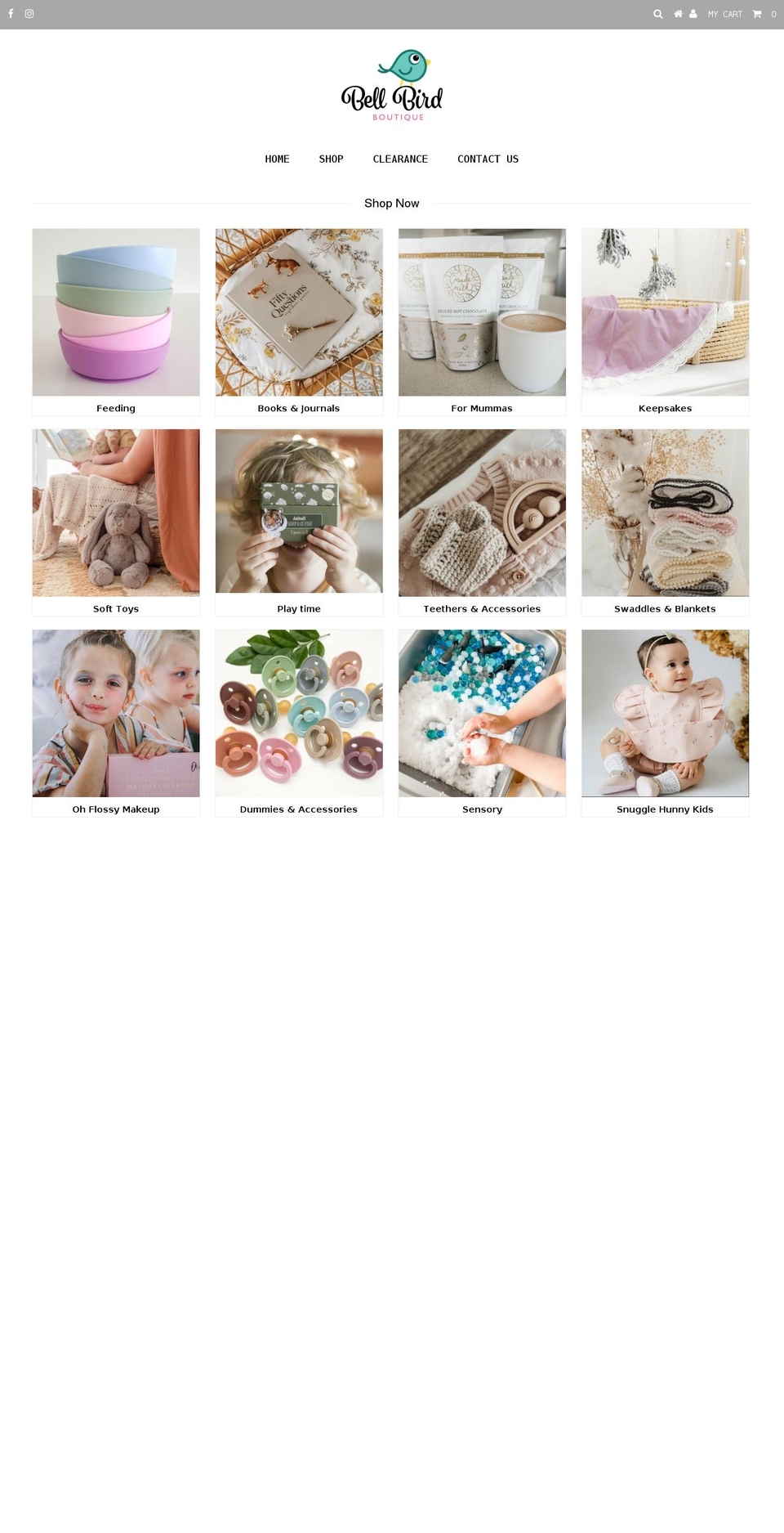 bellbirdboutique.com.au shopify website screenshot