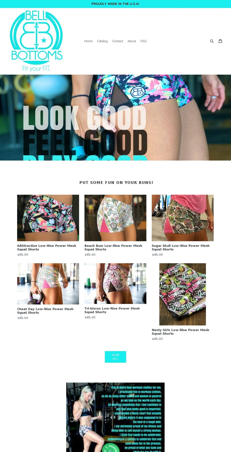 bellbottomsfit.com — Shopify storefront screenshot